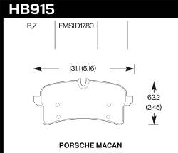 Hawk Performance - Hawk Performance HB915B.664A HPS 5.0 Disc Brake Pad - Image 1