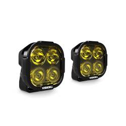 Vision X Lighting - Vision-X DURA2-DL4CBSYKIT Dura2 4-LED Yellow Driving Light Kit - Image 1