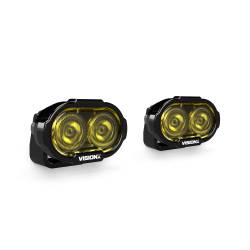 Vision X Lighting - Vision-X DURA2-DL2CBSYKIT Dura2 2-LED Yellow Driving Light Kit - Image 1