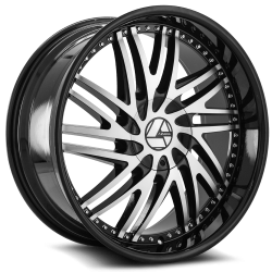 Azara - Azara Wheel AZA-509 24x9 5x115 5x120 18mm Black/Machined AZA-50924905115120+18BM - Image 1