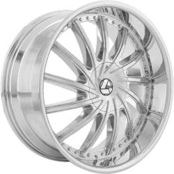 Azara - Azara AZA-517208551143120+35C AZA-517 20x8.5 5x4.5 5x120 35mm Chrome - Image 1