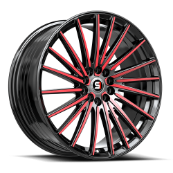 Spec-1 - Spec-1 Wheel SP-68 17x7.5 5x100/4.5 42mm Black/Red SP-6817752342BMR - Image 1