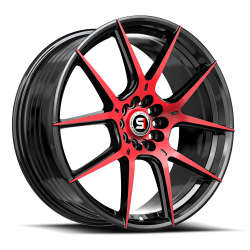 Spec-1 - Spec-1 Wheel SP-71 17x8 5x100/4.5 42mm Black/Red SP-711782342BMR - Image 1