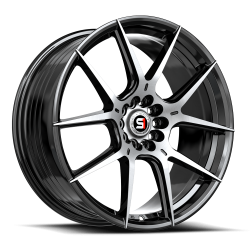 Spec-1 - Spec-1 SP-711783842BM SP-71 Wheel 17x8 5x4.5/120 42mm Gloss Black/Machined - Image 1