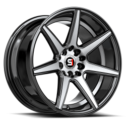 Spec-1 - Spec-1 SP-7317753242BMU SP-73 Wheel 17x7.5 5x4.25/4.5 42mm Black/Machined - Image 1