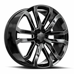 O.E. Revolution - O.E. Revolution Wheel D37 24x10 6x5.5 31mm Black/Machined D37-24105031GBM - Image 1