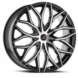 Cavallo - Cavallo Wheel CLV-37 18x8 4x100/4.5 35mm Black/Machined CLV-37188041001143+35BM - Image 1