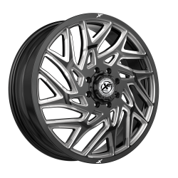 XF Dually - XF Dually Wheel 229F248261110GBM XF-229 24x8.25 8x200 110mm Black/Machined - Image 1