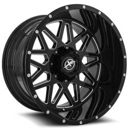 XF Off-Road - XF Off-Road Wheel XF-211 20x10 5x5.0 5x5.5 -24mm Black XF-211201051271397-24GBM - Image 1