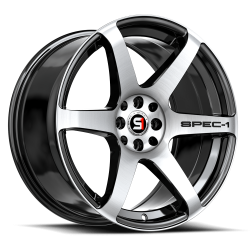 Spec-1 - Spec-1 SPT-32178942BM SPT-32 Wheel 17x8 4x100/4.5 42mm Gloss Black & Machined - Image 1