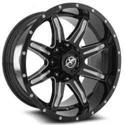XF Off-Road - XF Off-Road Wheel XF-215 20x10 5x5.0 5x5.5 -12mm Black XF-215201051271397-12GBM - Image 1