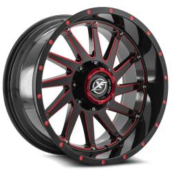 XF Off-Road - XF Off-Road Wheel XF-216 20x10 5x5.0 5x5.5 -12mm Black XF-216201051271397-12GBRM - Image 1