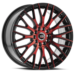 Spec-1 - Spec-1 SP-551775942BMR SP-55 17x7.5 4x100/4.5 42mm Black/Red - Image 1
