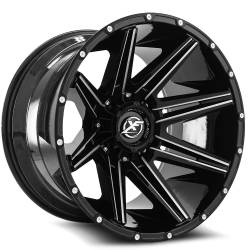 XF Off-Road - XF Off-Road Wheel XF-220 17x9 5x5.0 5x5.5 0mm Black XF-220179051271397+0GBM - Image 1