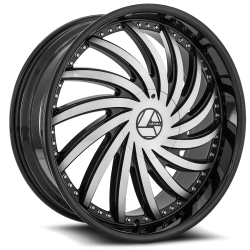 Azara - Azara Wheel AZA-508 22x9.5 BLANK 18mm Black/Machined AZA-5082295BLANK+18BM - Image 1