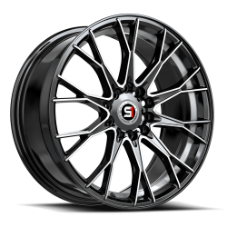 Spec-1 - Spec-1 Wheel SP-59 17x7.5 4x100/4.5 42mm Gloss Black & Machined SP-591775942BMU - Image 1