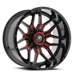 XF Off-Road - XF Off-Road Wheel XF-222 20x10 5x5.0 5x5.5 -12mm Black XF-222201051271397-12GBRM - Image 1