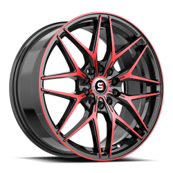 Spec-1 - Spec-1 Wheel SP-60 17x7.5 4x100/4.5 42mm Black/Red SP-601775942BMR - Image 1