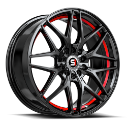 Spec-1 - Spec-1 Wheel SP-60 18x8 5x110/4.5 38mm Black/Red SP-601883538GBRU - Image 1