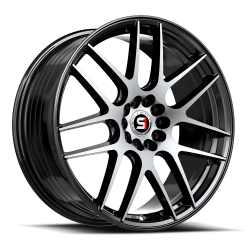 Spec-1 - Spec-1 Wheel SP-65 17x8 5x4.25/4.5 42mm Gloss Black & Machined SP-651783242BM - Image 1