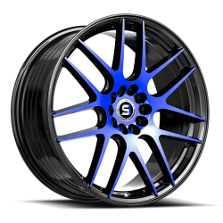 Spec-1 - Spec-1 Wheel SP-65 17x8 4x100/4.5 42mm Black/Blue SP-65178942GBBLM - Image 1