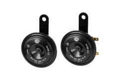 Hella - HELLA 012588151 Universal Black 77mm 12V BX Disc Horn Kit - Image 1