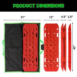 Rhino USA - Rhino USA RG-TB42X13-RED Recovery Traction Boards Red Pair - Image 2