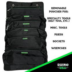 Rhino USA - Rhino USA RNO-TOOL-ROLL Heavy Duty Off-Road Tool Bag/roll Black - Image 2