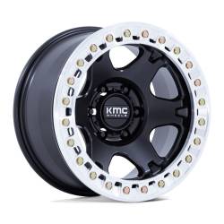 KMC - KMC KM238 VI BEADLOCK 17x9 BLANK -38mm Satin Black/Machined KM238MD17900L38N - Image 1