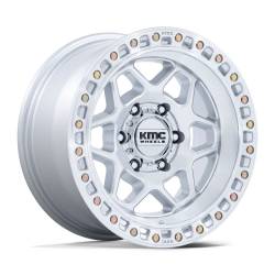 KMC - KMC Wheels KM553SD17906812N KM553 TORX 17x9 6x5.5 -12mm Gloss Silver/Machined - Image 1