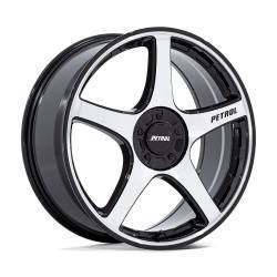 Petrol - Petrol P2E 17x8 BLANK 35mm Gloss Black/Machined PE003DB17800035 - Image 1
