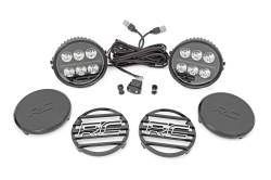 Rough Country Suspension Systems - Rough Country 70805B Black Series 6.5" Halo DRL LED Lights Combo Beam - Image 1