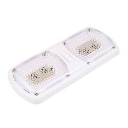 Arcon - Arcon 20712N Double Euro-Style RV LED Ceiling Double Dome Light 11.56x4.95 - Image 3