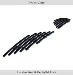 APS - APS Stainless Billet Bumper Grille Black 16-18 Silverado 1500 GR03FFC23J - Image 2