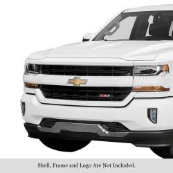 APS - APS Stainless Billet Bumper Grille Black 16-18 Silverado 1500 GR03FFC23J - Image 1
