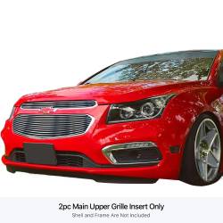 APS - APS Stainless Billet Grille Brushed 2015 Chevrolet Cruze GR03FFC42C - Image 1