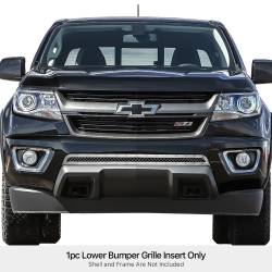 APS - APS Rivet Style Stainless Bumper Grille Polish Chevrolet Colorado GR03LFC17S - Image 1