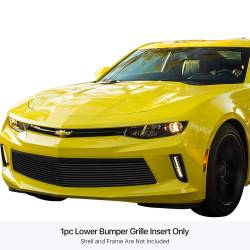 APS - APS Stainless Billet Bumper Grille Black 16-18 Chevrolet Camaro LT GR03FFC67J - Image 1
