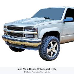 APS - APS Stainless GR03FEG35J Billet Grille Black Chevrolet C/K/Tahoe/Suburban - Image 1