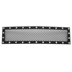 APS - APS Rivet Style Stainless Bumper Grille Black 15-19 Silverado HD GR03LFC19H - Image 3