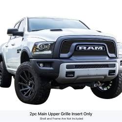 APS - APS Stainless Billet Grille Black for 15-18 RAM 1500 Rebel GR04FEB55J - Image 1