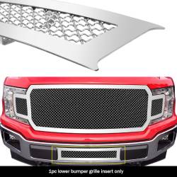 APS - APS Wire Mesh Bumper Grille Polish 18-20 Ford F150 GR06GFD01S - Image 1