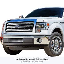 APS - APS GR06FFG89S Stainless Billet Bumper Grille Polish for 09-14 Ford F150 - Image 1