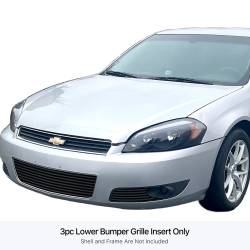 APS - APS Stainless Billet Bumper Grille Black 06-13 Chevrolet Impala GR03FEG44J - Image 1