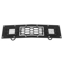 APS - APS Laser Cut Stainless Bumper Grille Black 15-19 Silverado HD GR03LFC19L - Image 3