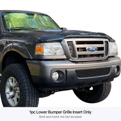 APS - APS Stainless Billet Bumper Grille Black 06-11 Ford Ranger GR06HEC43J - Image 1