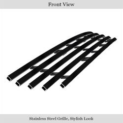 APS - APS Stainless Billet Bumper Grille Black 99-02 F150/Expedition 4WD GR06HEJ85J - Image 2