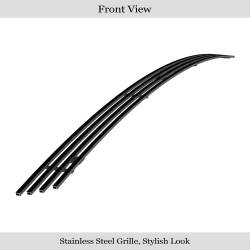 APS - APS Stainless Billet Bumper Grille Black for 02-08 RAM 1500/HD GR04FEC75J - Image 2