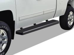 APS - APS IB03FAI5B IStep 6" Running Boards Black for 07-18 Silverado/Sierra Double - Image 1