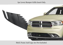 APS - APS Stainless Billet Bumper Grille Black for 14-20 Dodge Durango GR04FFC48J - Image 1